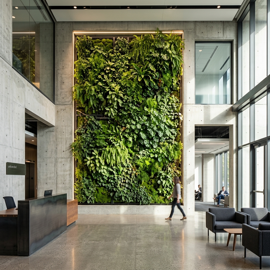 Hydroponic vertical wall installation