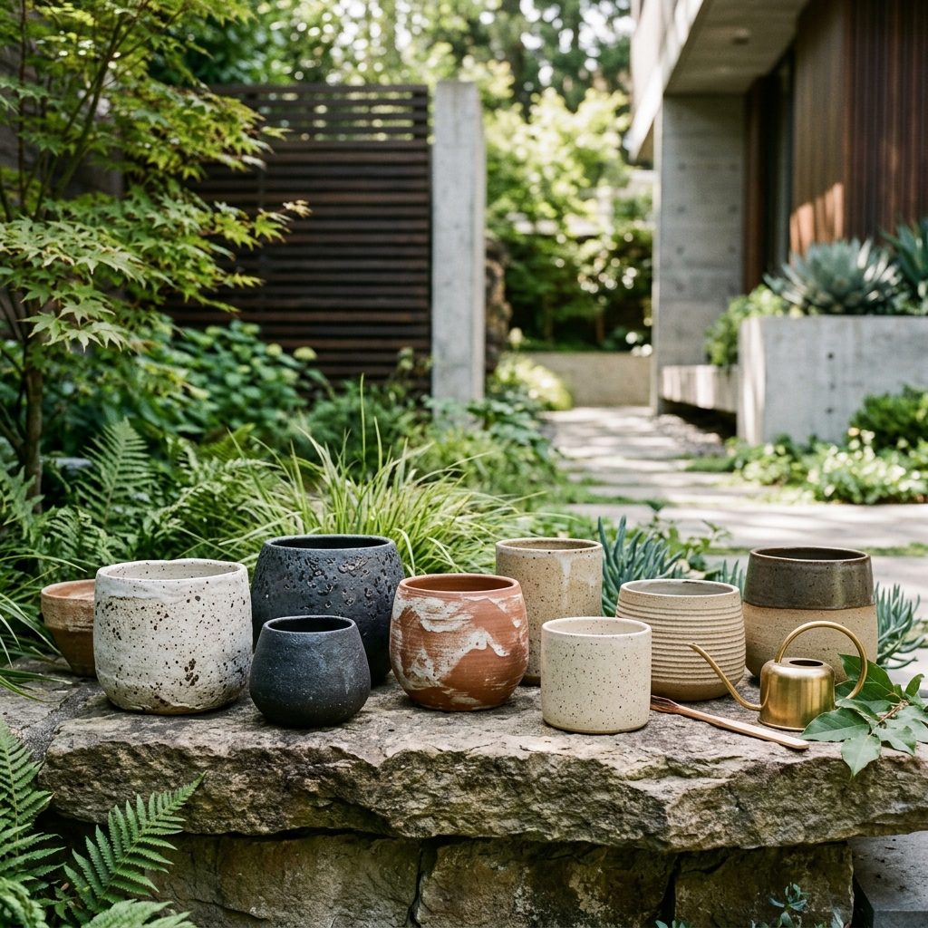 Artisanal Ceramic Glazed Pots