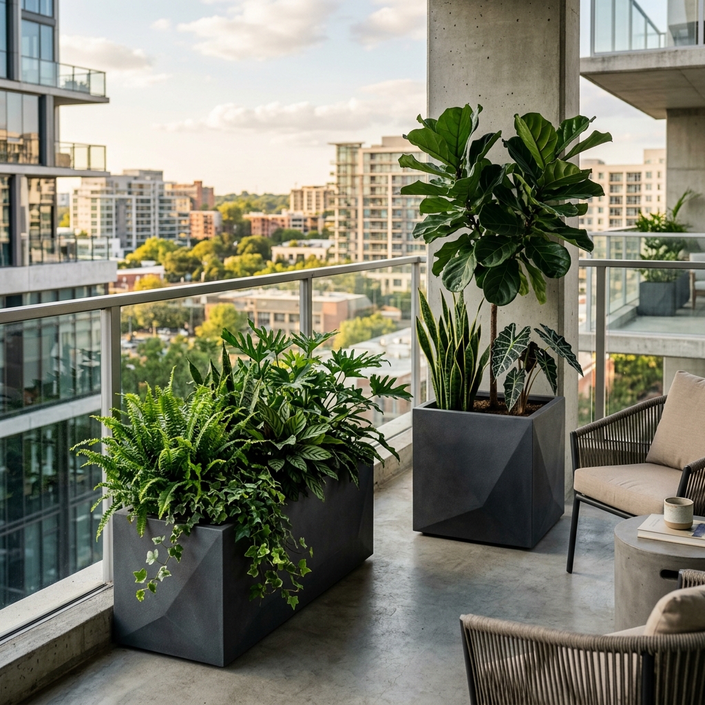 Geometric Fiber Planters